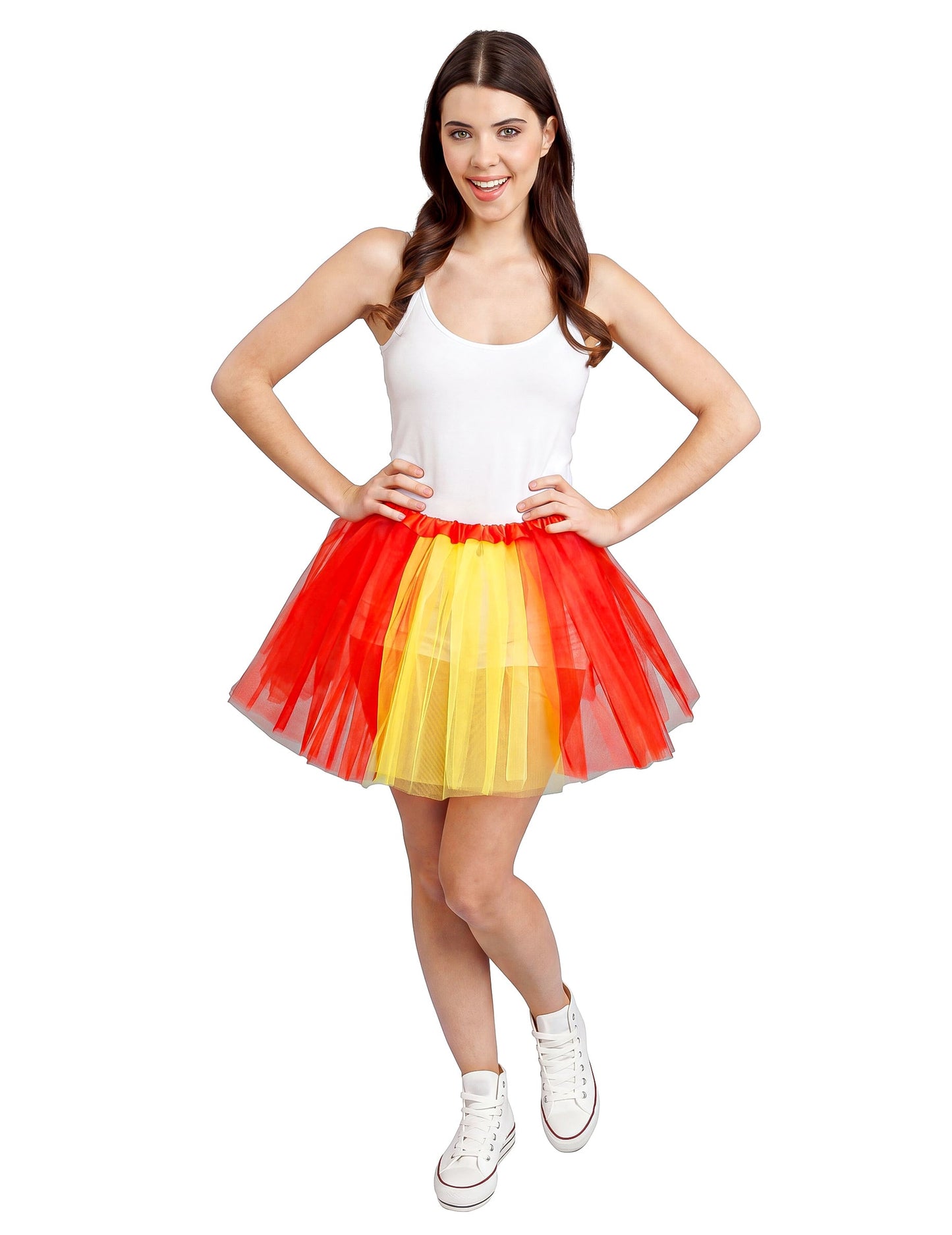 piros és sárga Spanyolország pompon 39 cm