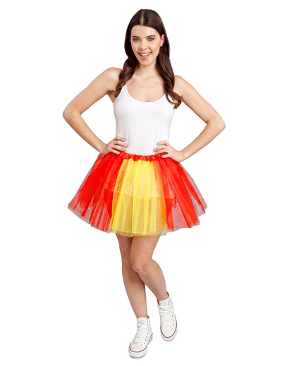 piros és sárga Spanyolország pompon 39 cm