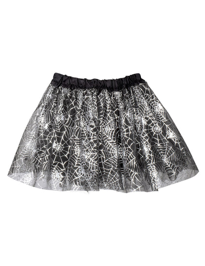 Vue d'ensemble du tutu toiles d'araignées Halloween pour femme