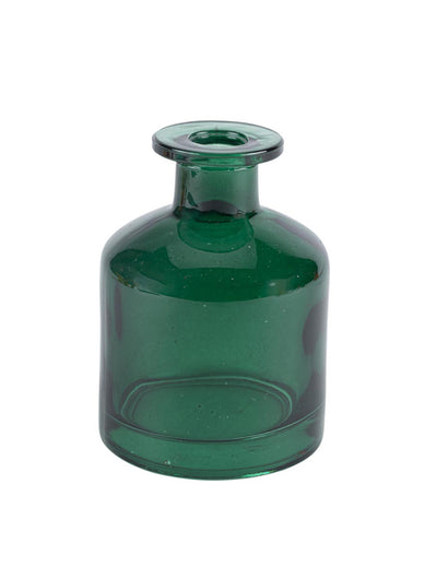 Sötétzöld üvegváza 39 cl
