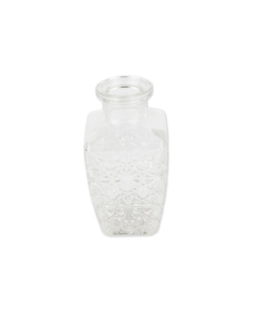 Váza régi négyzet alakú üveg 6,5 x 12,5 cm - 250 ml