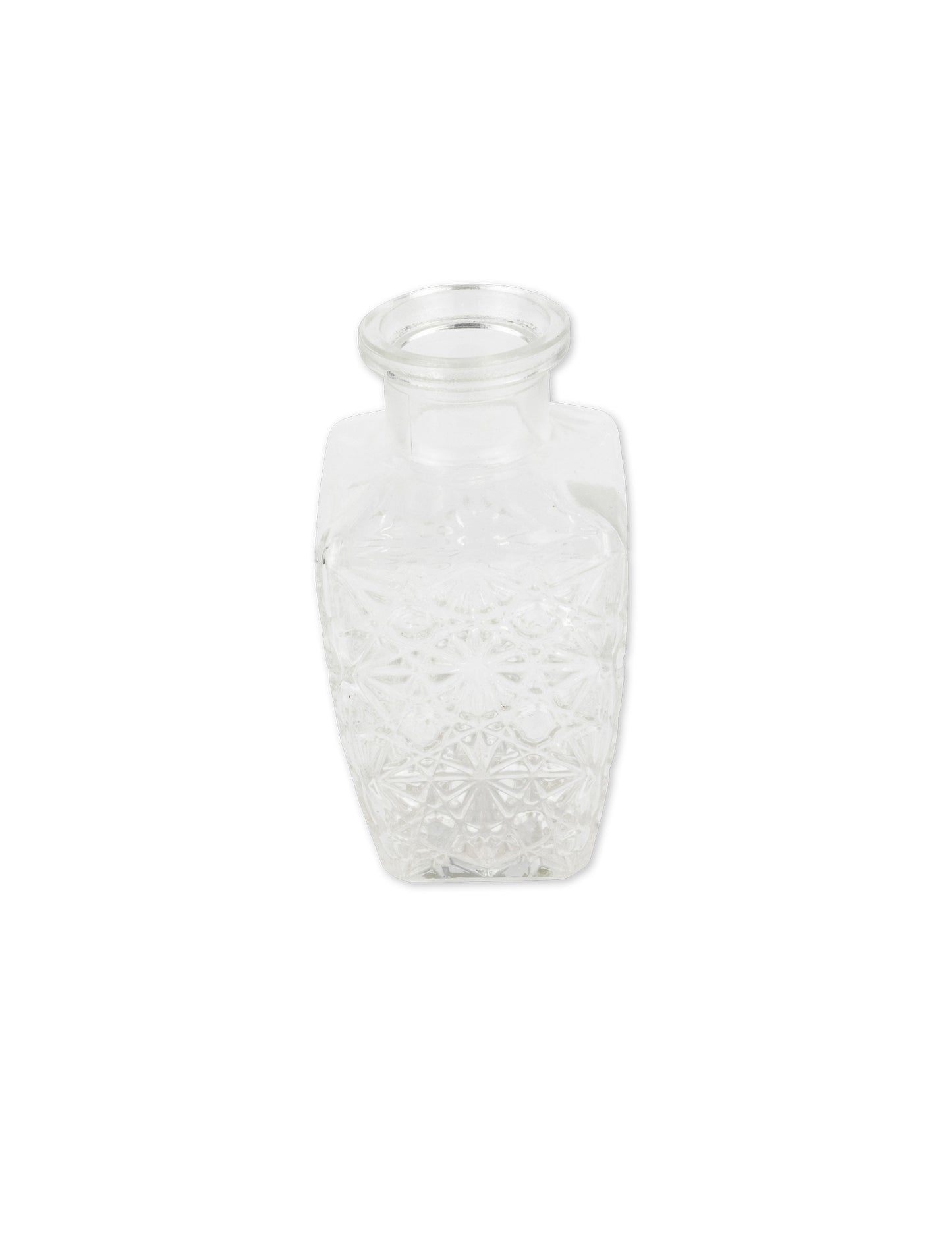 Váza régi négyzet alakú üveg 6,5 x 12,5 cm - 250 ml