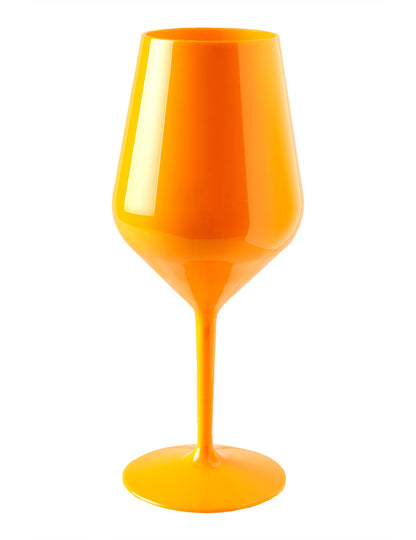 Narancssárga talpas borospohár 47 cl
