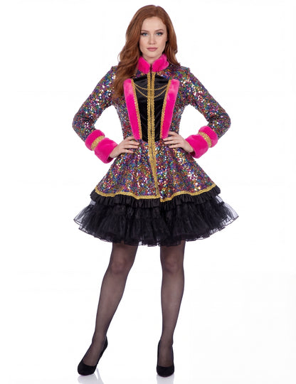 Luxus női többszínű flitteres kabát