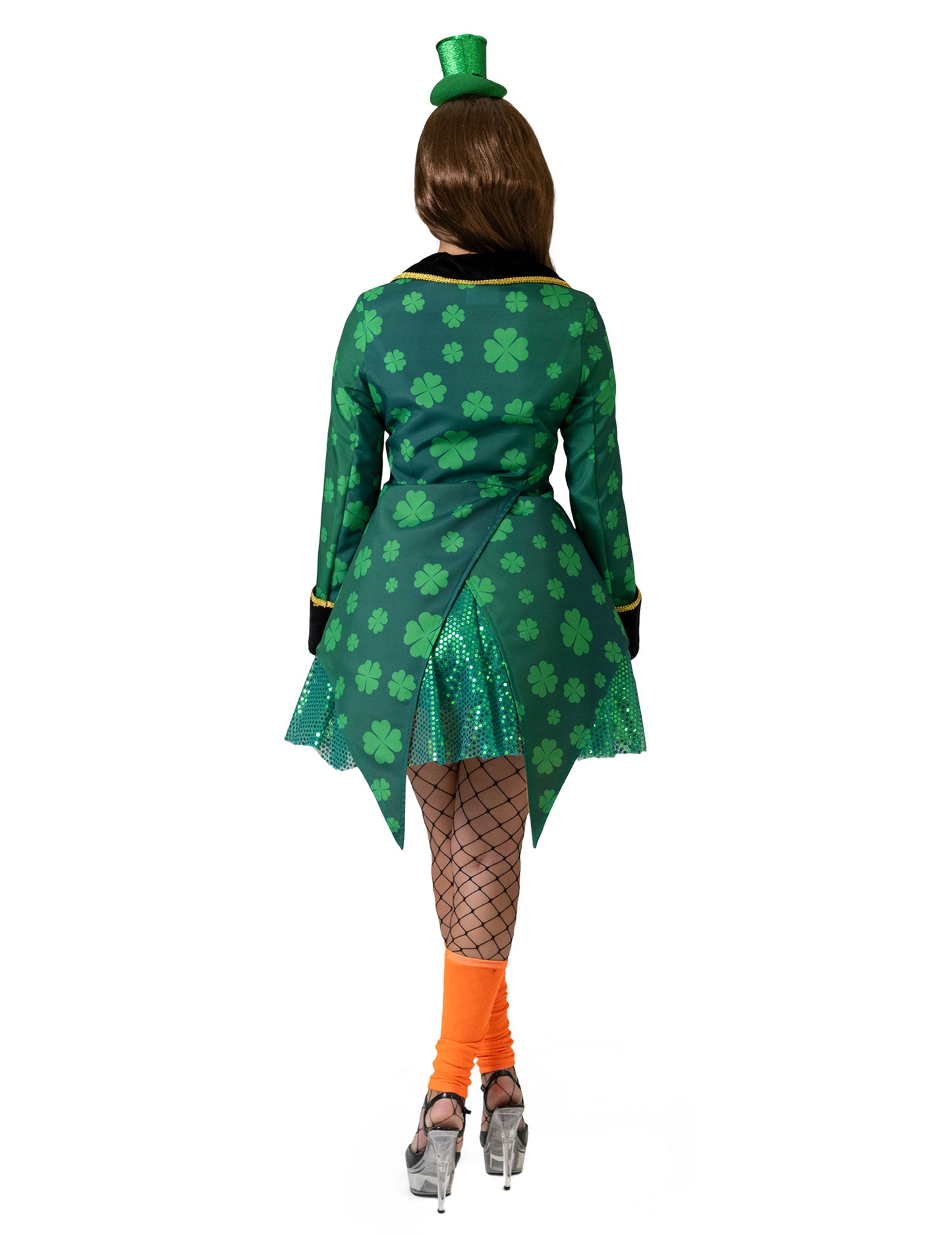 Női Szent Patrik-napi frakk lóherével