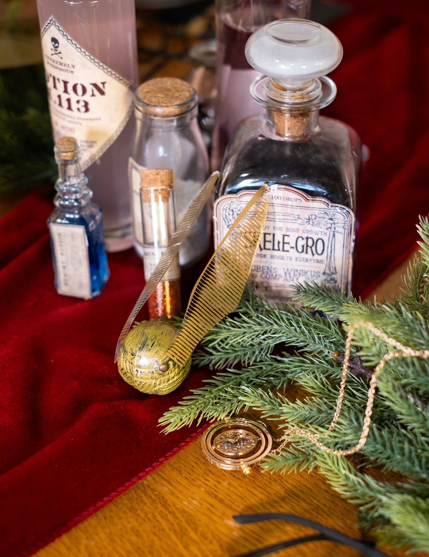 Dekoratív elrendezés a Harry Potter Aranycseppel