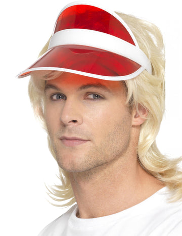 Felnőtt vörös pókerjátékos Visor