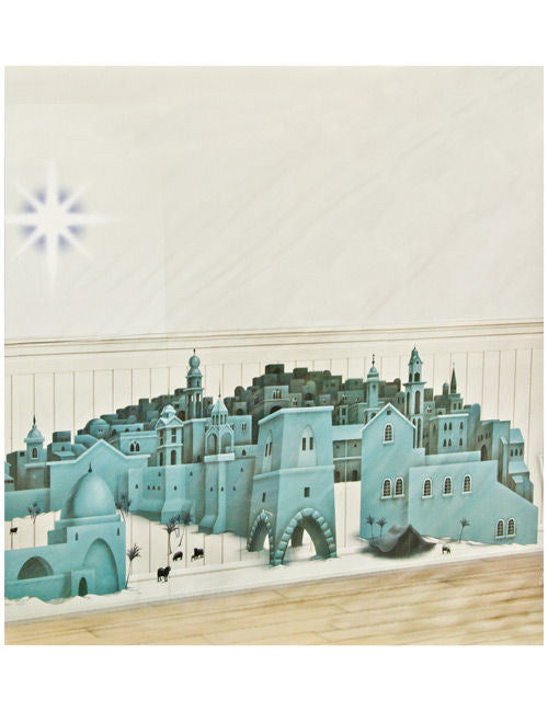 Fali dekoráció Betlehemi csillag, többszínű, 85x165 cm 